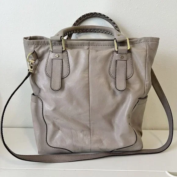 Grey Beige Mark Cross Tote Bag - Picture 2 of 11